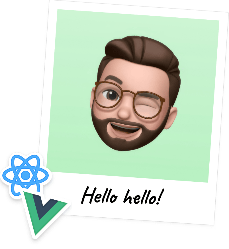 A meemoji of Adrian Fahrbach